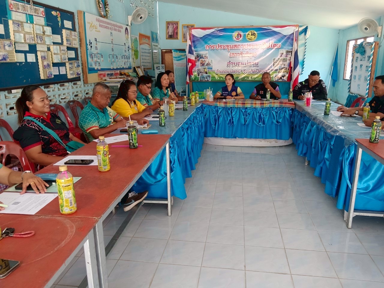 ระชุมสภาสันติสุขตำบลแม่ลานประจำเดือนกรกฎาคม  ๒๕๖๘